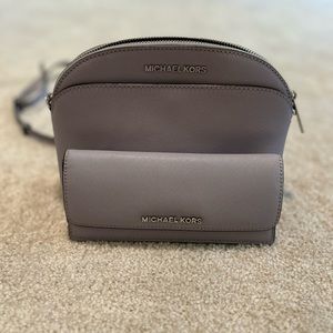 Michael Kors crossbody and matching wallet